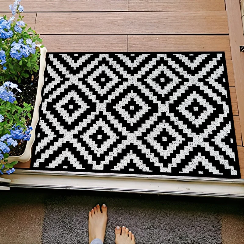 Cuttable 27.5'*43' PVC coil mat indoor/ outdoor area rugs living room door mats