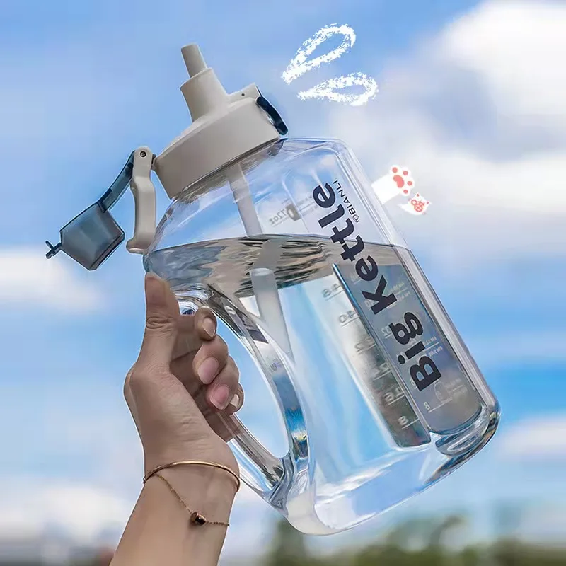 Чашка водная Мужская Спортивная, очень вместительная, 2 л, устойчивая к высоким температурам, с защитой от падения, для фитнеса и активного отдыха