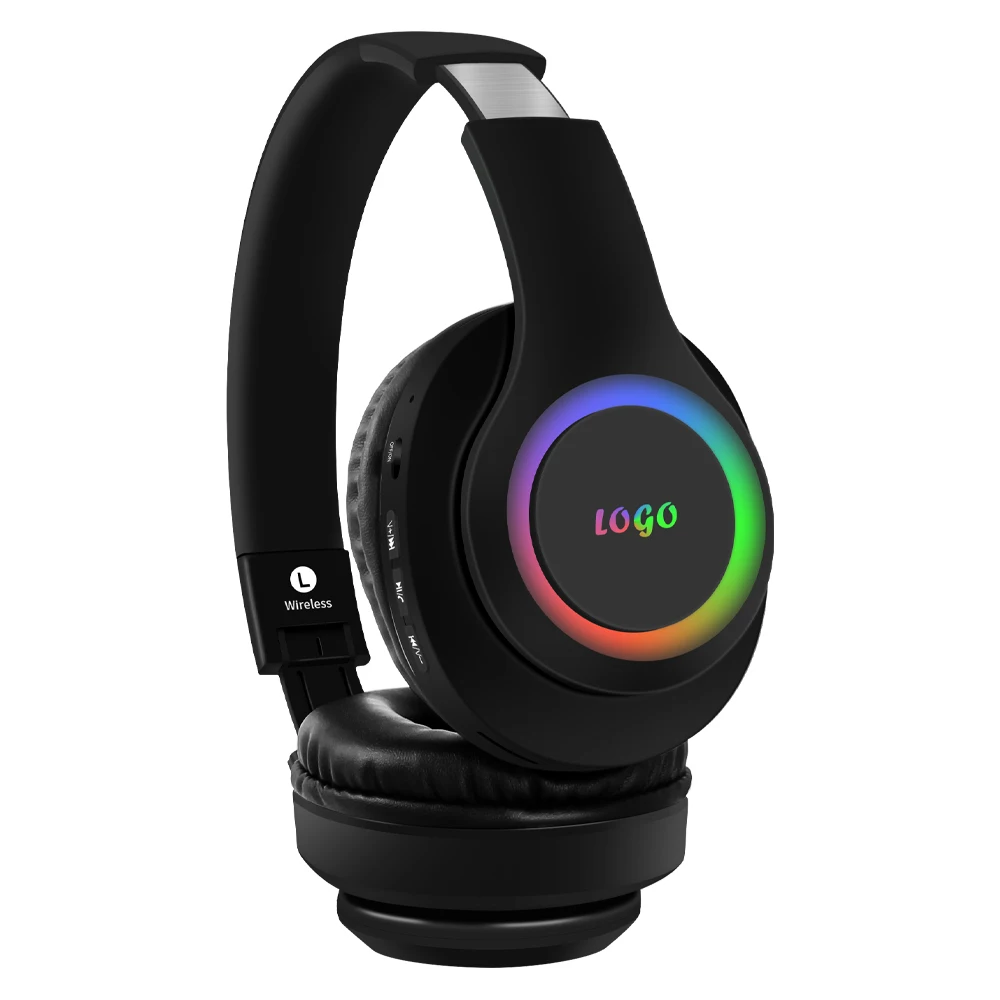 Folding high quality Type C charging port FM radio TF card wireless on ear headphones