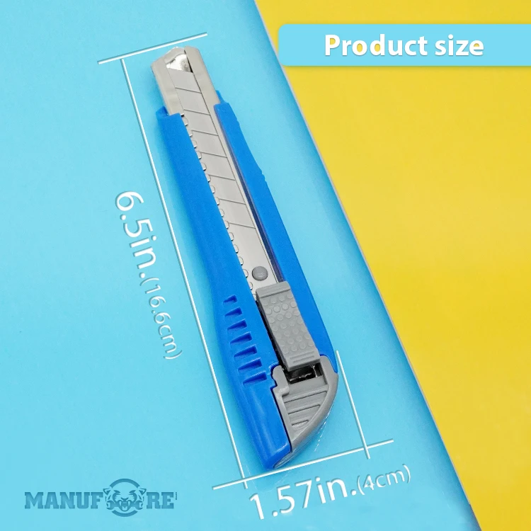 Hot Sale High Quality Professional Sliding Blade Knife Portable Auto Lock Paper Cutter 18mm Snap off Utility Knife
