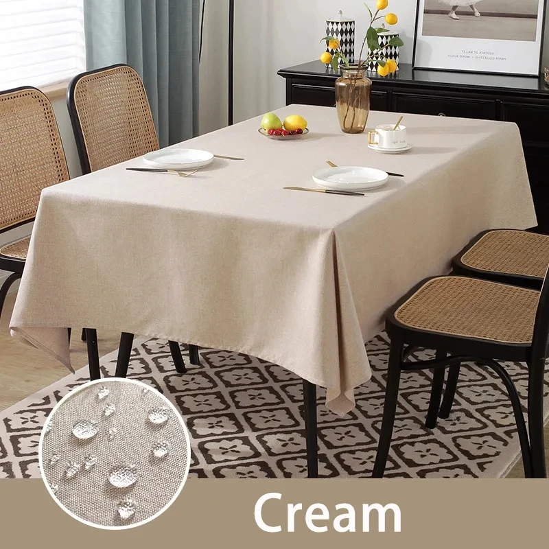 Liso New Design Reador Wholesale Rectangle Tablecloth Table In Washable Polyester White Table Cloth