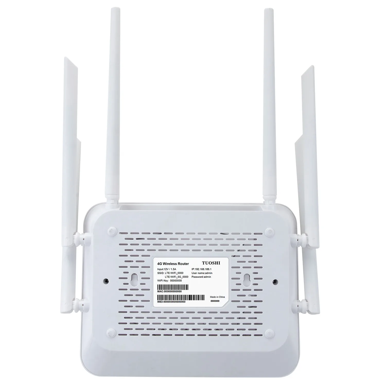Tuoshi manufacture 4G Router LTE 300mbps US Version Outdoor Wireless 4G Wifi Router With Sim Card