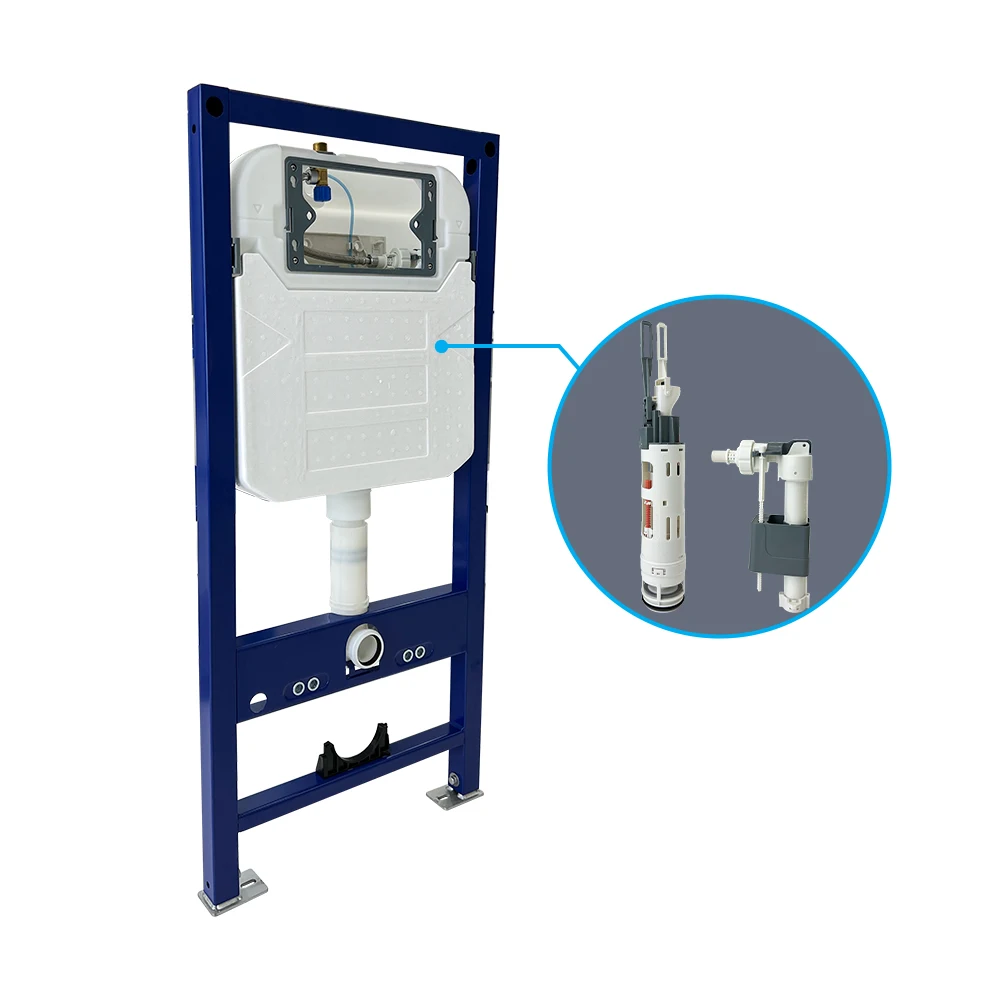 Dual flush concealed cistern hidden in wall hung toilet frame water tank for wall hung toilets with good quality flush system