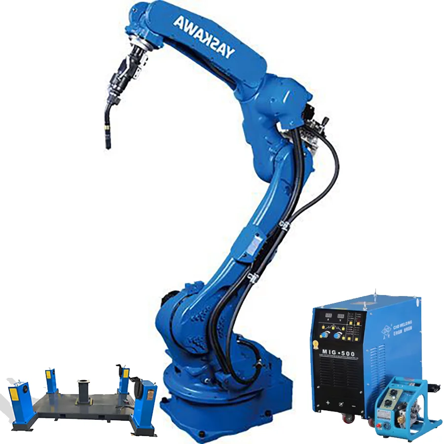 Японский промышленный робот YASKAWA MA1440 с сварочным аппаратом MIG500 и установщиком китайского поставщика для металлического железа