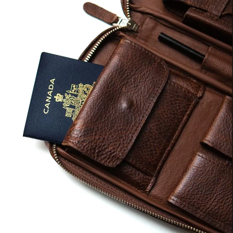 Morden 3 CT Handmade Pu Leather Cigar Case