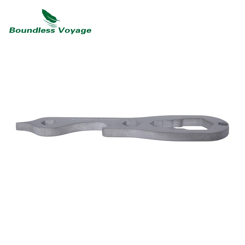 Boundless Voyage  Titanium EDC ToolMini Screwdriver Wrench Hand Camping Survival tool Outdoor Portable Pocket Tool
