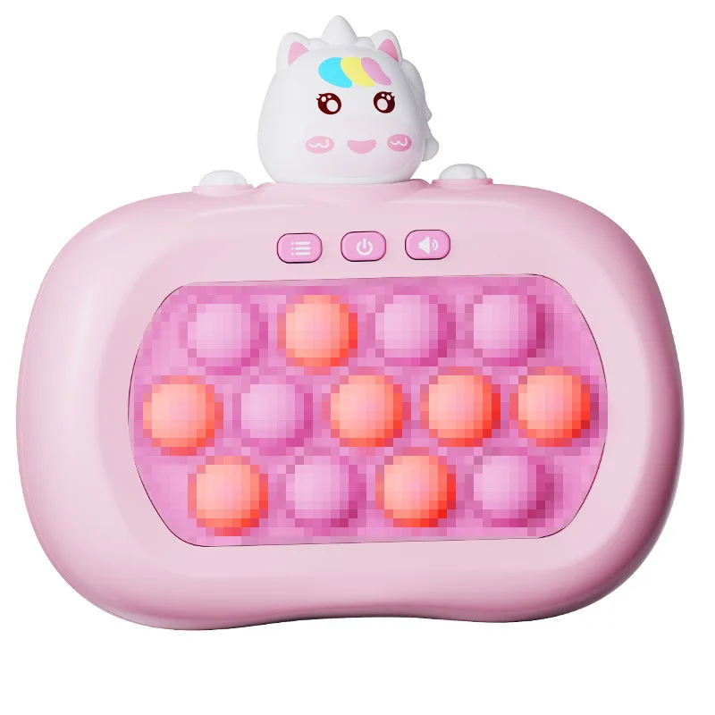 Bubble Puzzle Game Machine Light Up Electronic Gaming Popping Game Toys quick push light up pop game fidget toys