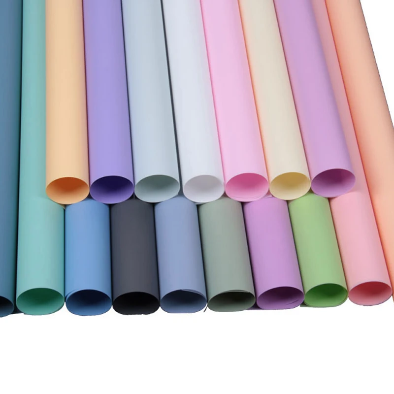 Floral Bouquet Custom Packaging Waterproof Solid Color Wrapping Paper For Flowers