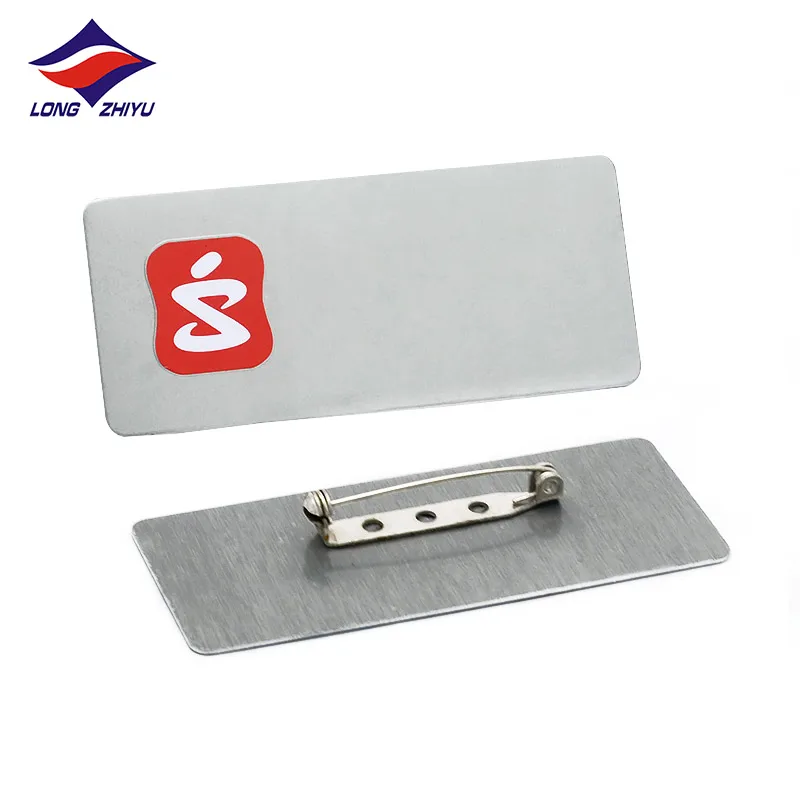 Longzhiyu 15 years china supplier custom name card lapel pin pvc nurse name badge nurse pins