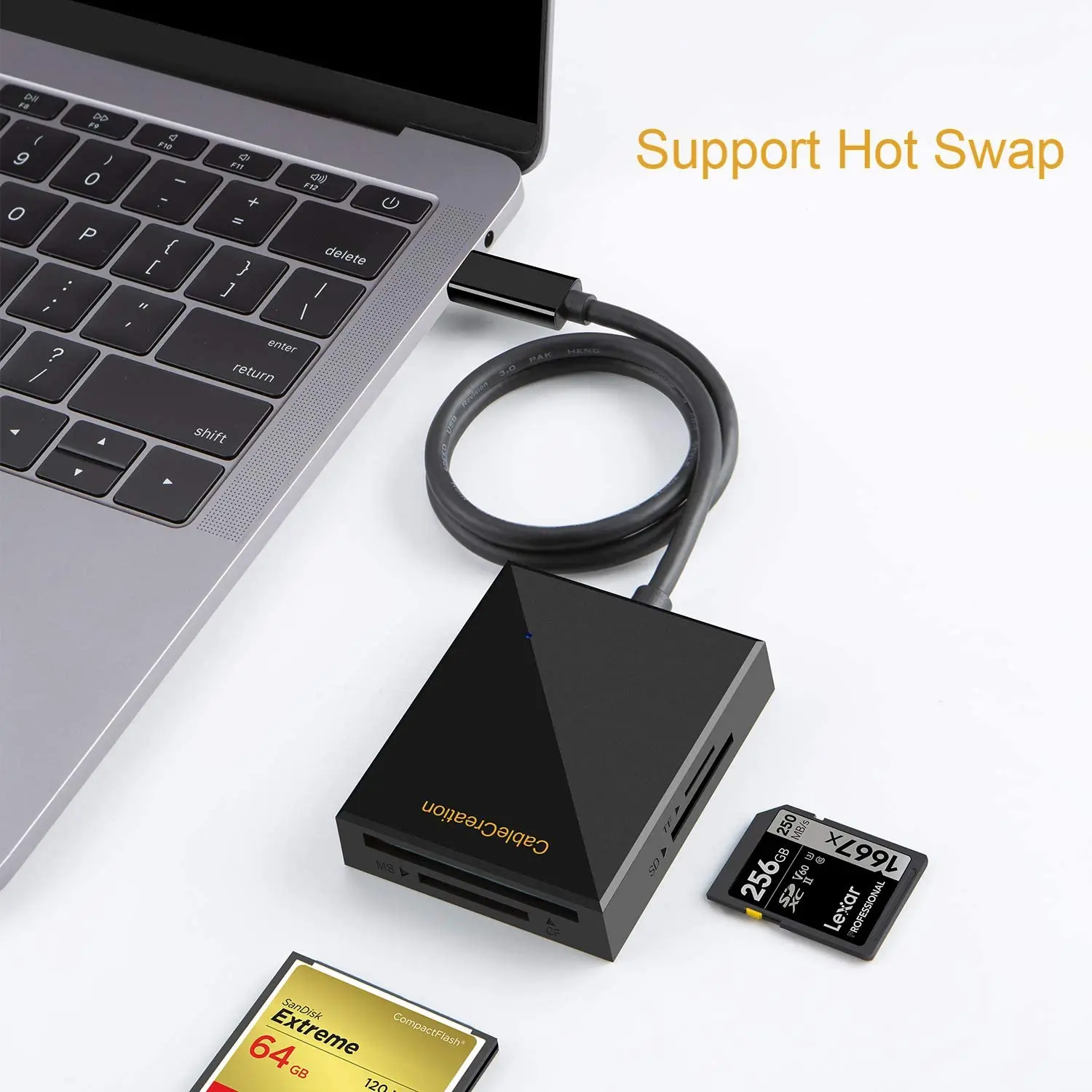 USB 3.0 Type-C HUB TF/SD Card Reader USB-C PD USB C 5Gbps Data 4 in 1 Aluminum Type-C Adapter For Mobile Phone/laptop
