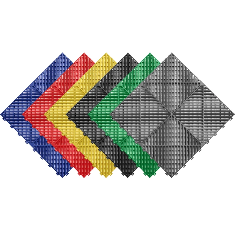 size 400*400mm thickness 18 pp floor tile garage floor tiles Private Plastic Flooring