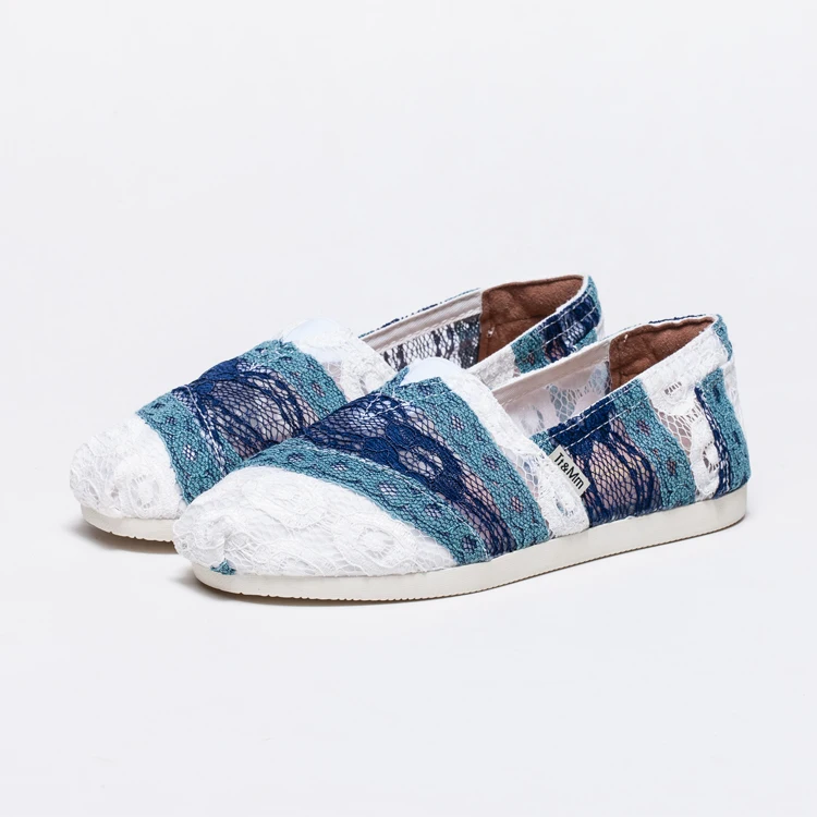 2020 Wholesale China Manufacturer Plain Sneakers Men Blue Canvas Shoes