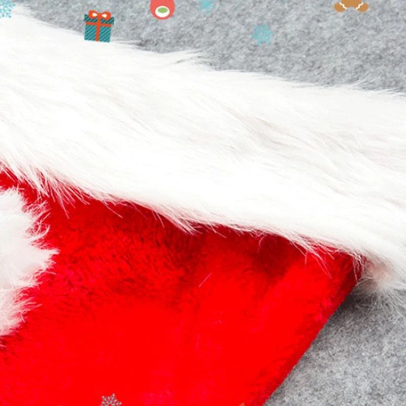 2019 Winter Xmas Hats Adult Kids Santa Hats Long Plush Christmas Cap For Christmas Day