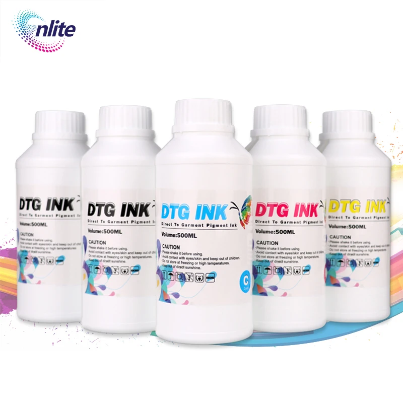 500ml dtg ink for epson printer f2100 l805 ink use in tshirt customized logo printing