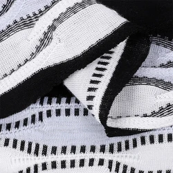 Лидер продаж 65%, текстильная трикотажная футболка с V-образным вырезом, тонированная жаккардовая ткань для вечерних платьев, футболок