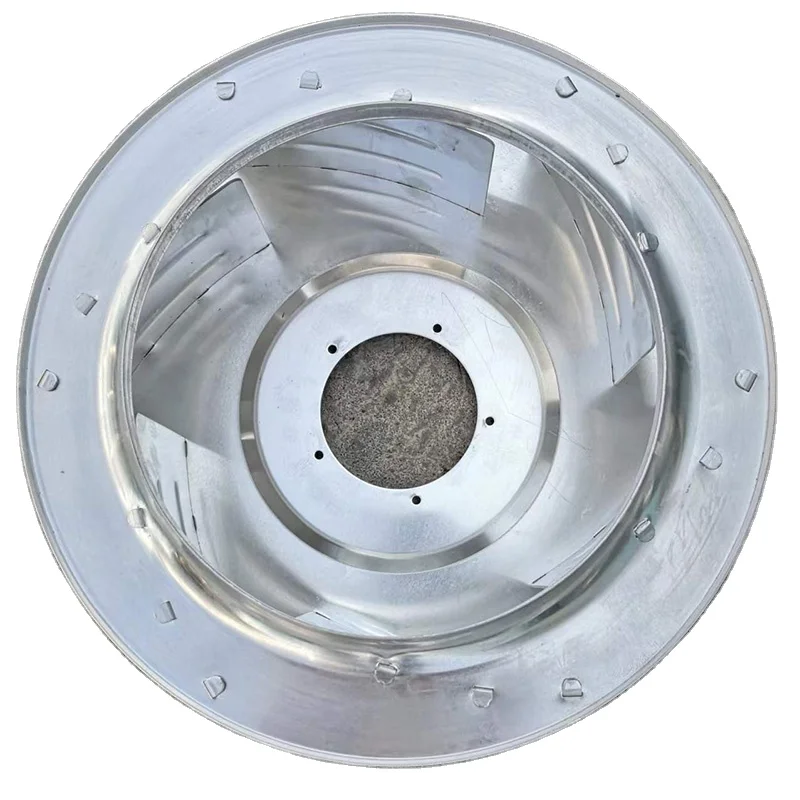 Aluminum FFU Impeller Ventilation Fan Impeller Diameter 400mm Fan Blower Wheel