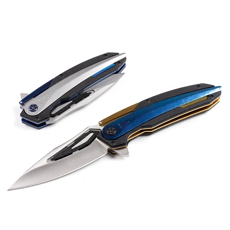 Карманный складной нож из нержавеющей стали 440, нож Yangjiang с ручкой G10