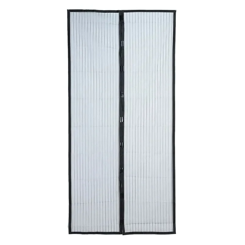 2023 summer explosion anti-mosquito magnetic suction door curtain solid color striped silent door curtain