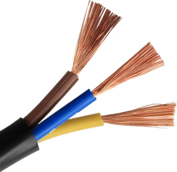 High Quality 3 Core PVC Insulated Electric Wire Cable Copper Core Soft Wire 1mm 1.5mm 2.5mm low voltage cable