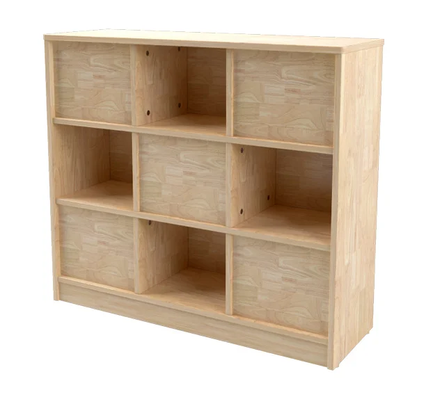 
Newest Standard Multifunction Kindergarten Furniture High Quality Solid Wood Game Cabinet 