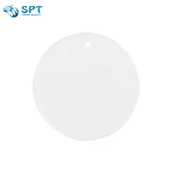 In Stock Low Moq Personalized Felt Christmas Round Flat Ornament For Hanging