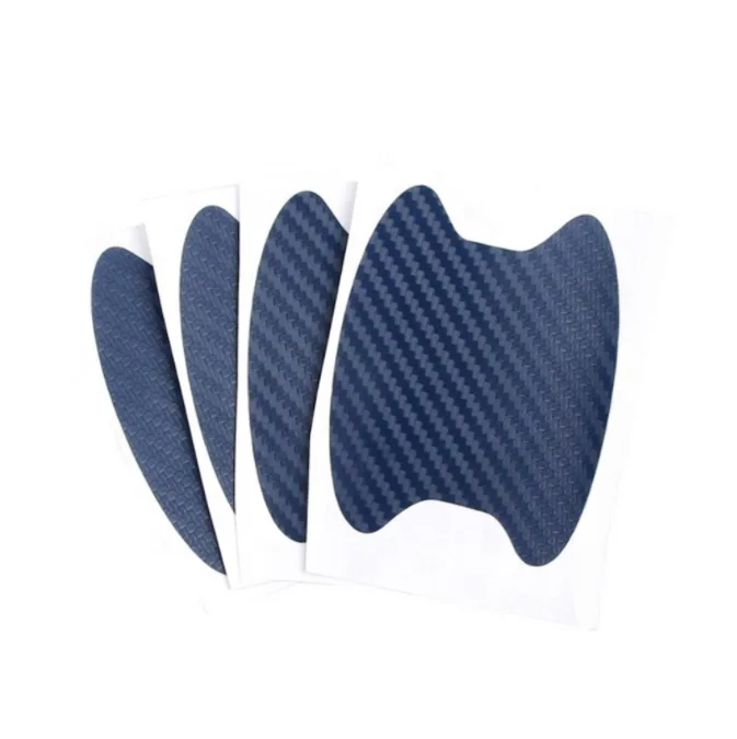 4 шт./компл. автомобильные дверные ручки защитные наклейки украшения из углеродного волокна устойчив к царапинам крышка авто ручка защитная