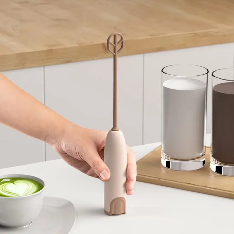 Sale portable handheld Matcha Coffee Milk Frother Battery used automatic milk frother for parties restaurants and cafes