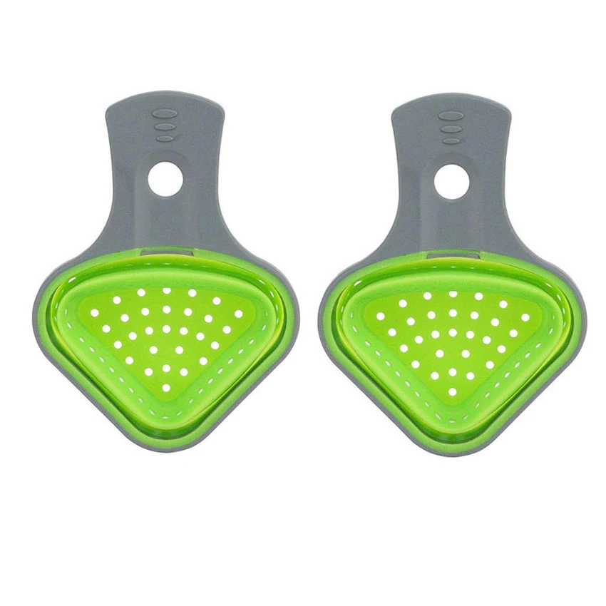 Kitchen Folding Pasta Strainer Drainer Strainers Baskets,Triangular Collapsible Silicone Colander for Hot/Cold Food Vegetable