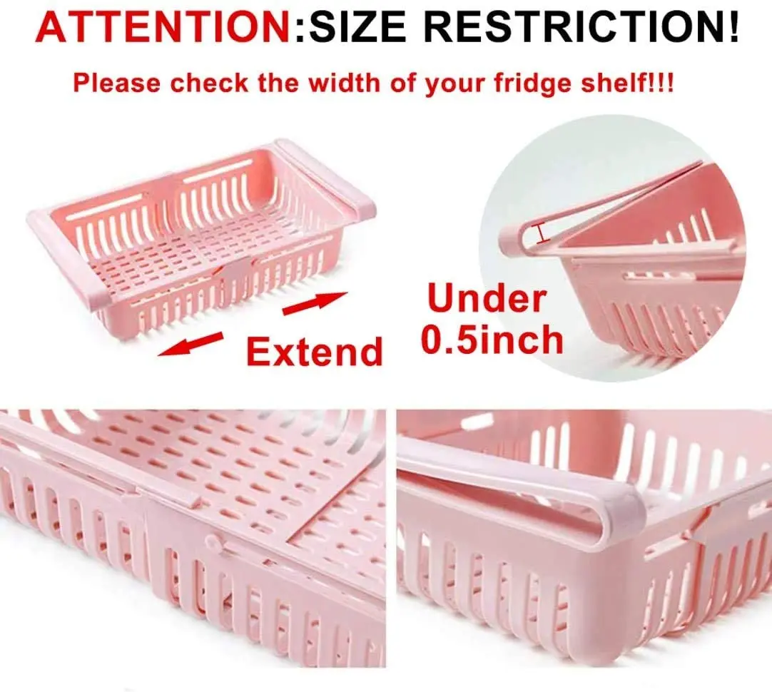 Creative multifunctional Fridge Drawer Organizer refrigerator storage rack box Fridge Drawer Organizer