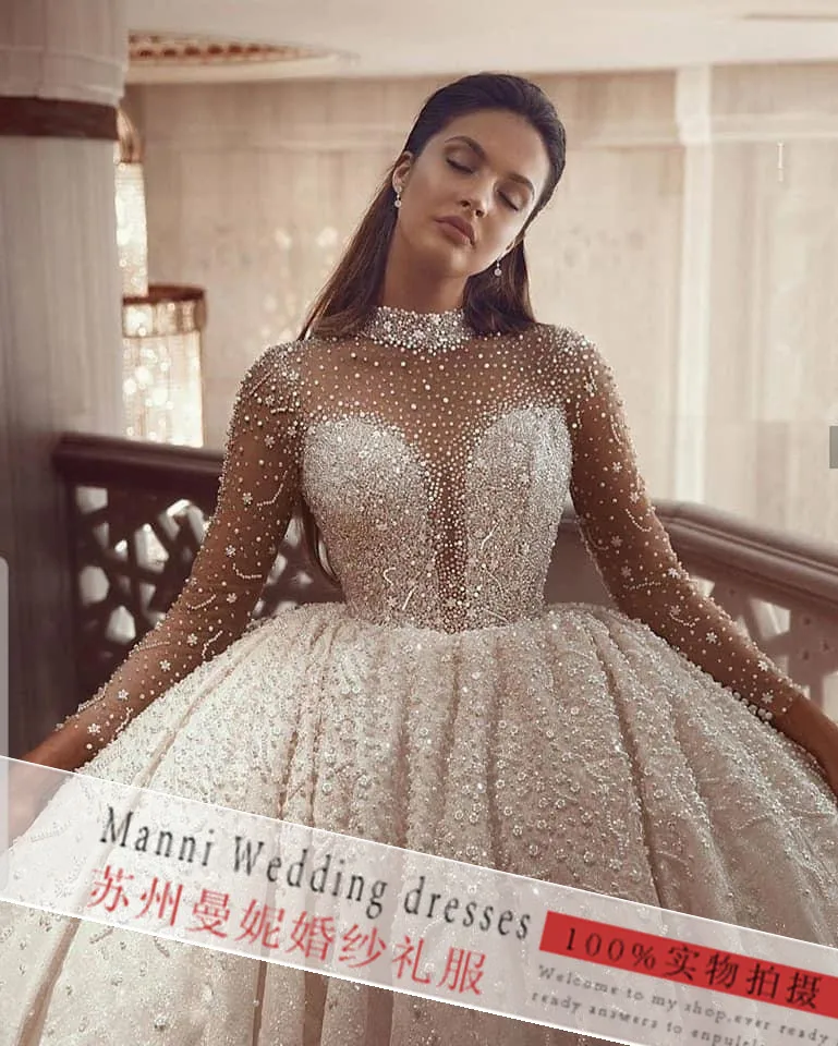 2023 Modern Plus Size Lace Ball Gown Bridal Wedding Dress