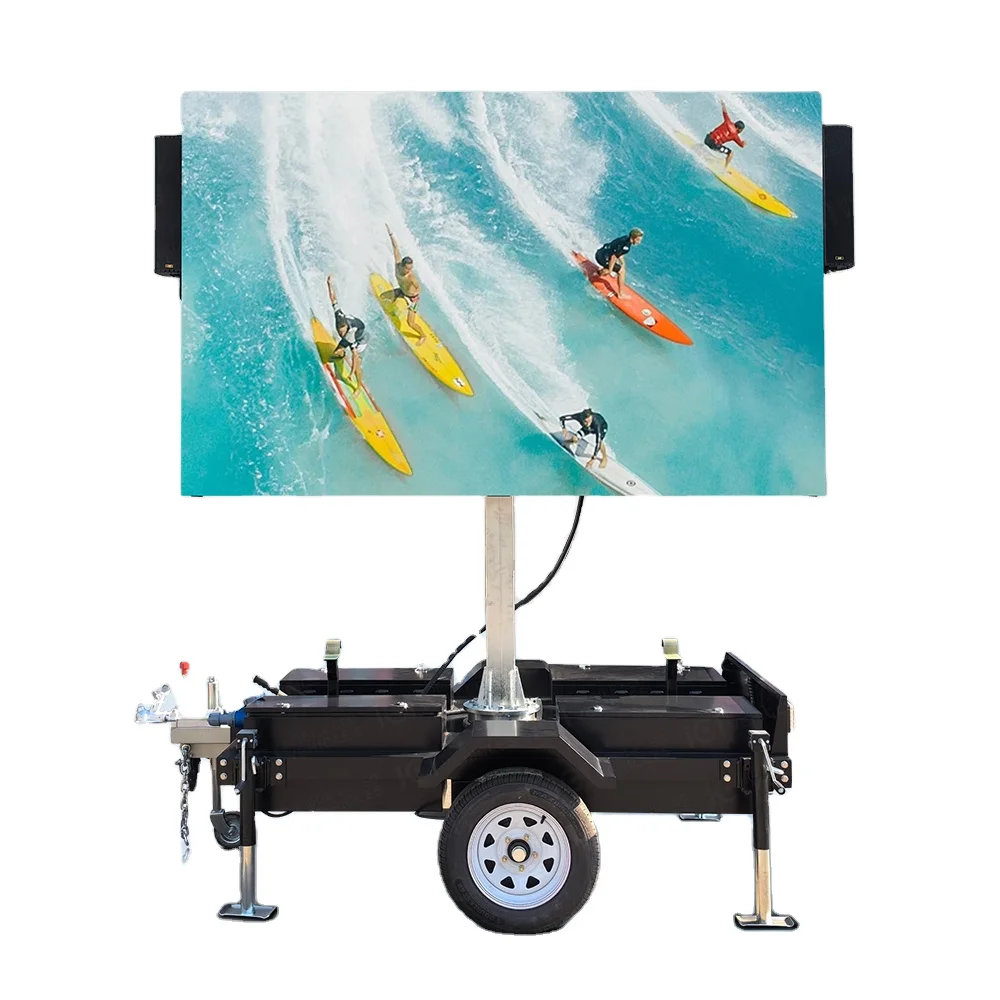 3 Square Meters Flexible and Convenient Commercial Advertising Outdoor Digital Mobile LED Display Trailer ST3M