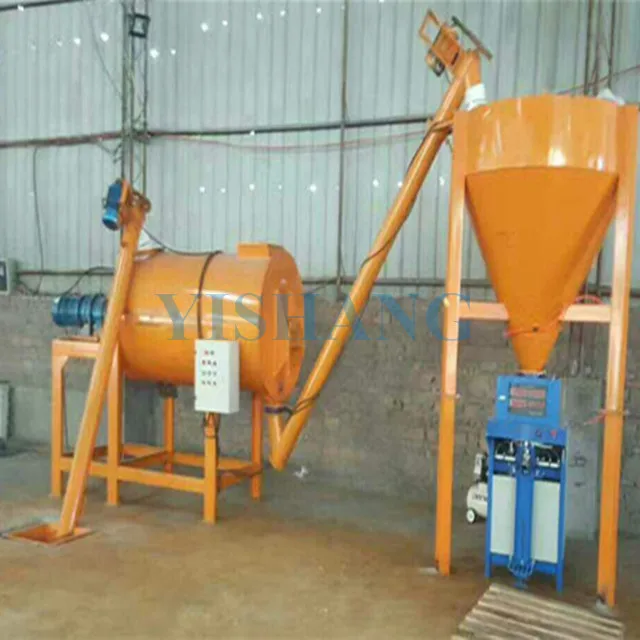 tile adhesive grout making machine self-loading cement screw ribbon blender water-proof gypsum powder dry mix mortar mixer