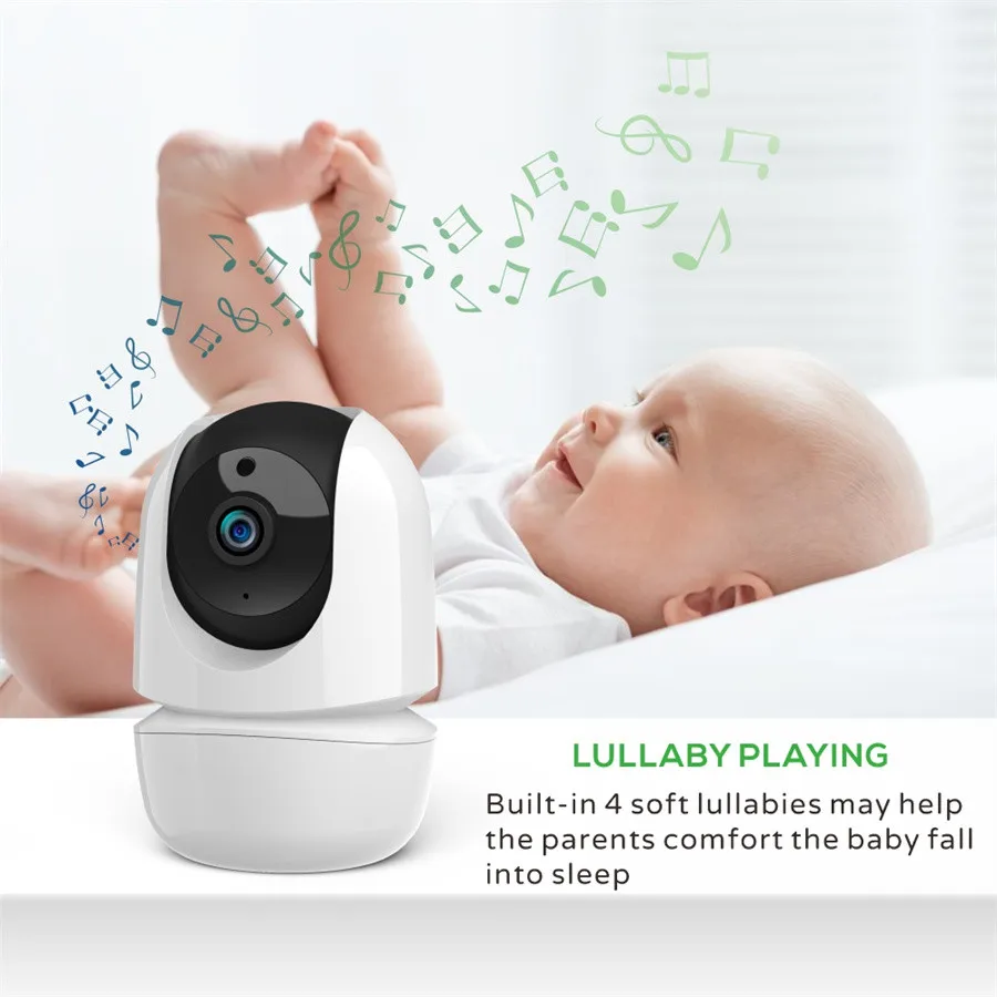 HD Infrared Camera Pan Tilt Two Way Audio Single Camera for 4.3inch Baby Monitor