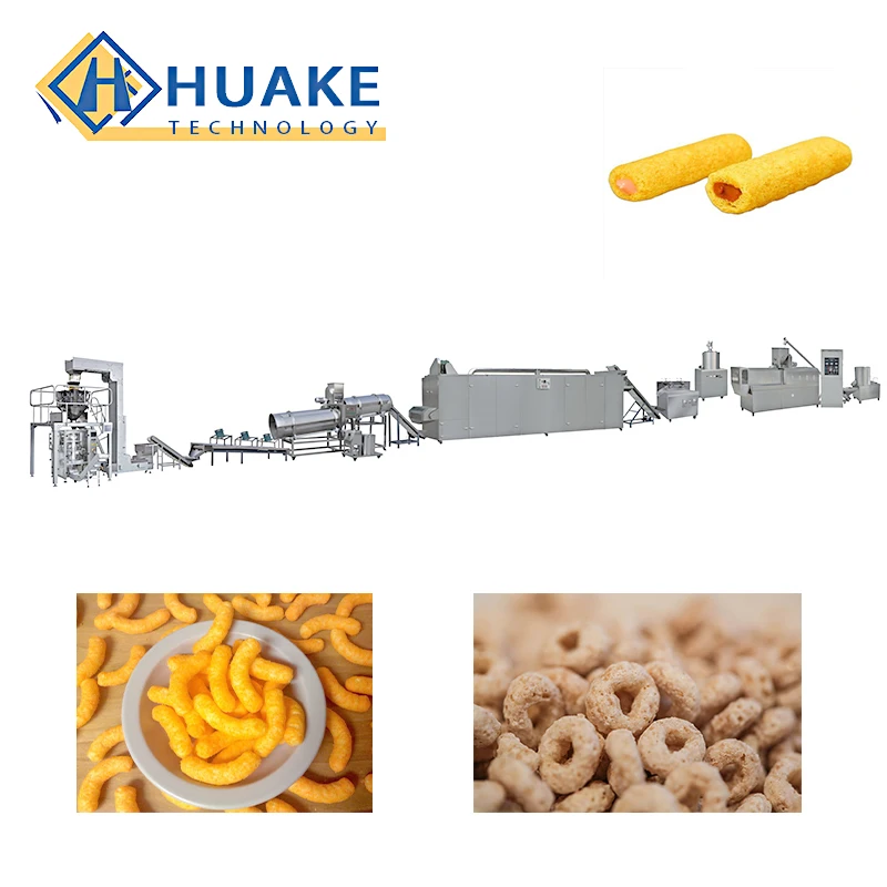 Corn Curls Making Machine Corn Snack Extruder Puff Production Line