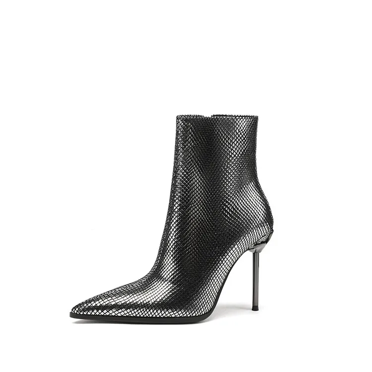 Cialisa модные дизайнерские женские короткие ботинки элегантные туфли с острым носком пикантные Вечерние Нарядные ботильоны на тонком высоком каблуке для женщин