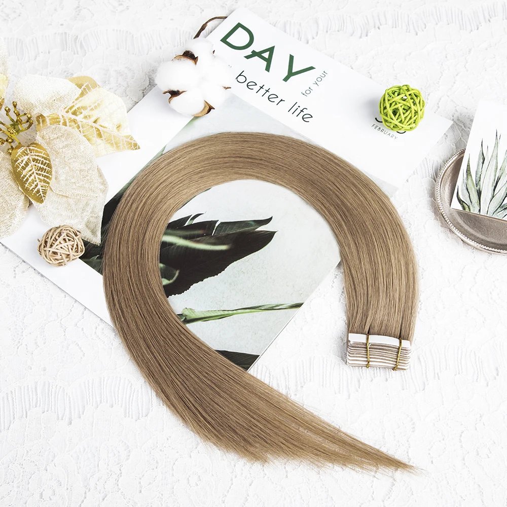 Wholesale Russian Tape In Hair Extensions Remy Virgin Human Tape In Hair Extensions
