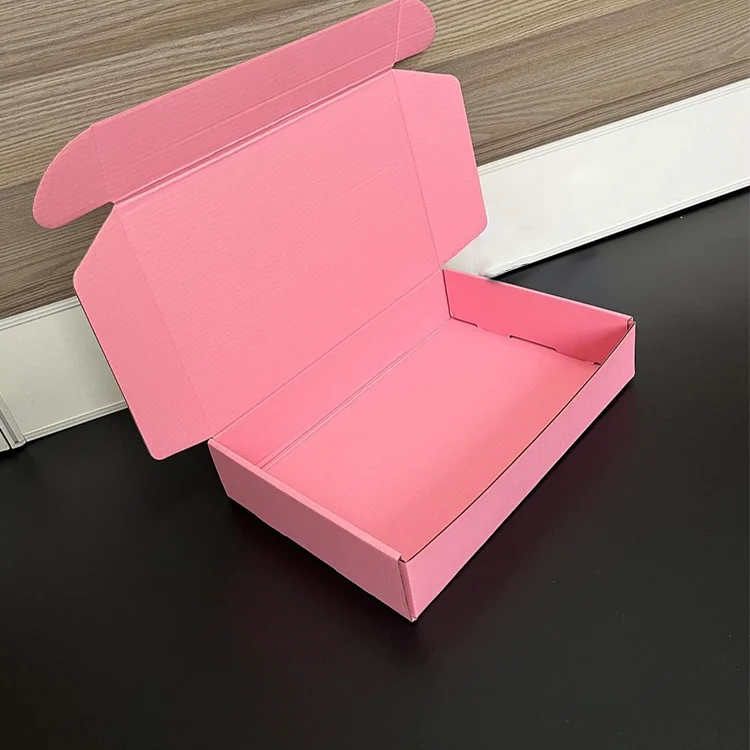 carton al por mayor pequena para negocios grandes mini caja de embalaje para ropa envio pestanas personalizadas shipping box