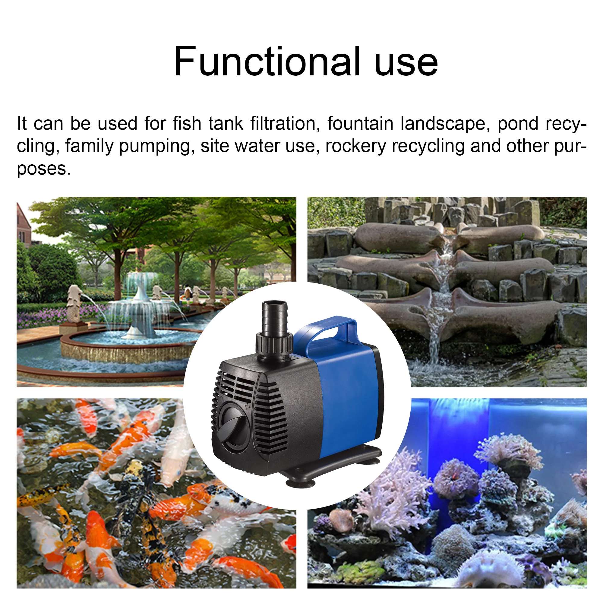 AQUADREAM JD-8500 Koi Pond Aquarium Fish Tank Water Pump For Hot Sale Submersible Fountain Pump 8500L/H 85W