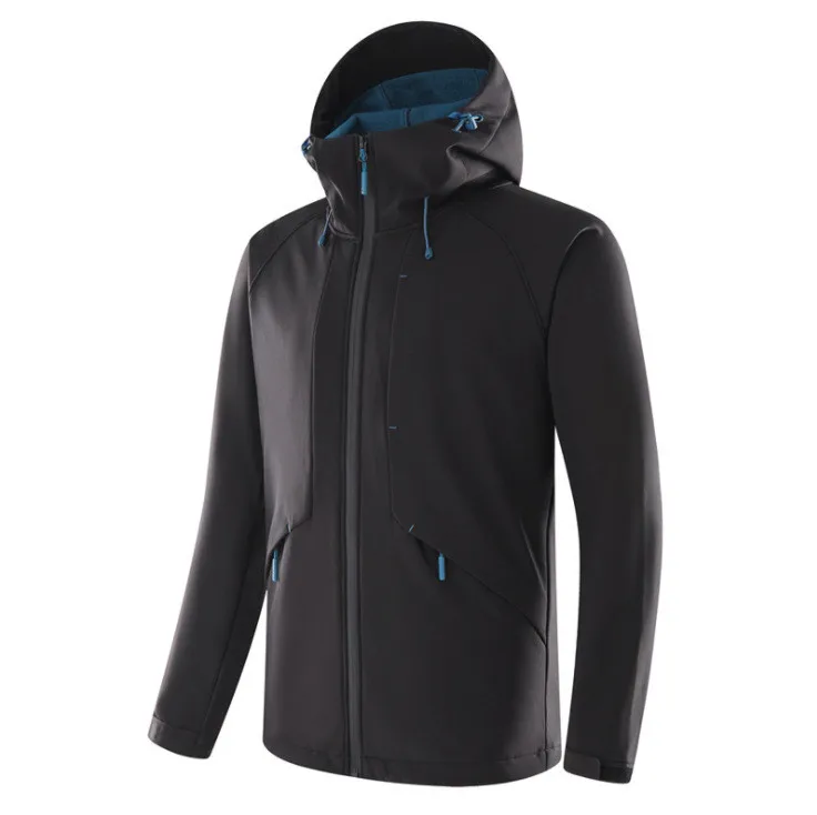 
Cheapest outdoor mountain men hooded fleece lined warm windstopper hiking waterproof jacket Mens 