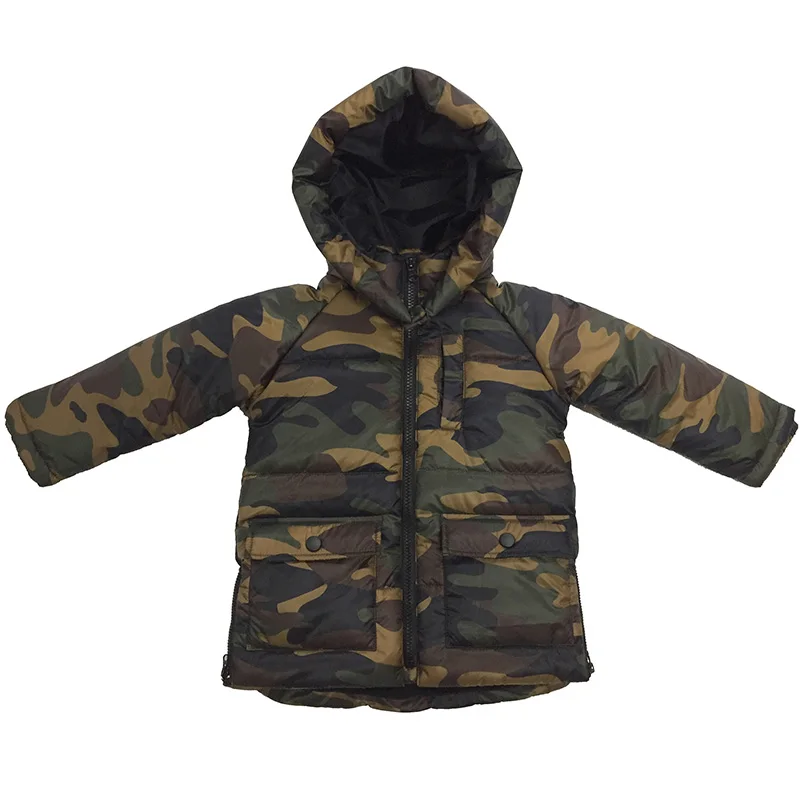 Winter outdoor wear camo thick polyester padded warm jacket