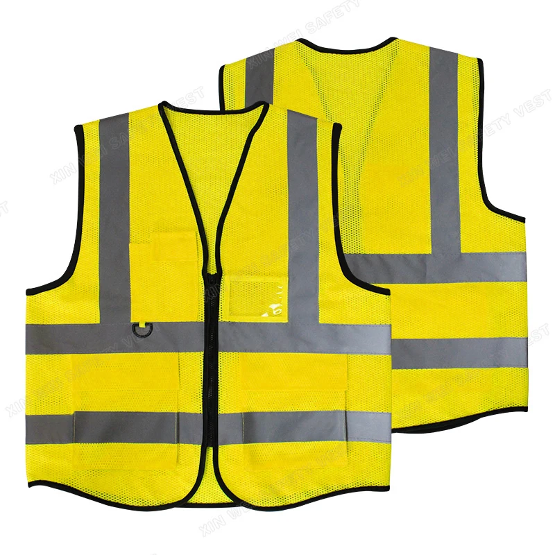 Road Work Traffic Safety Construction Reflective Vest Wholesale Reflective Security Engineer Work Construction Safety Vest