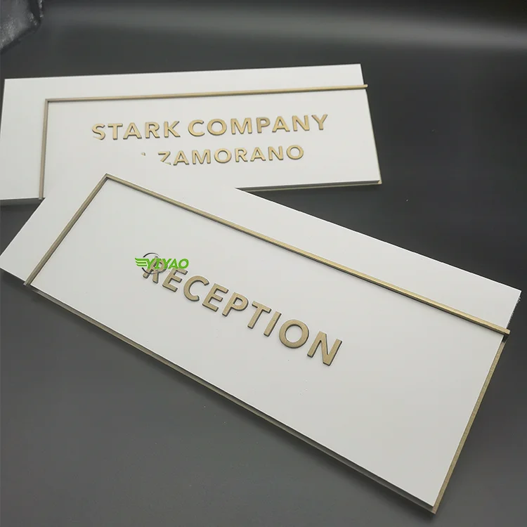 YIYAO High Quality Factory Custom Door Plate Sign Acrylic Logo Bathroom Sign Toilet Signage