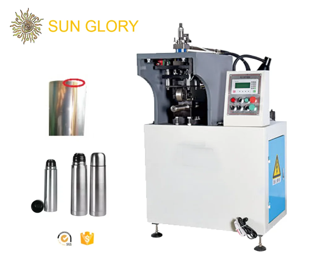 Bullet vacuum flask pneumatic machine for deburring with end pipe