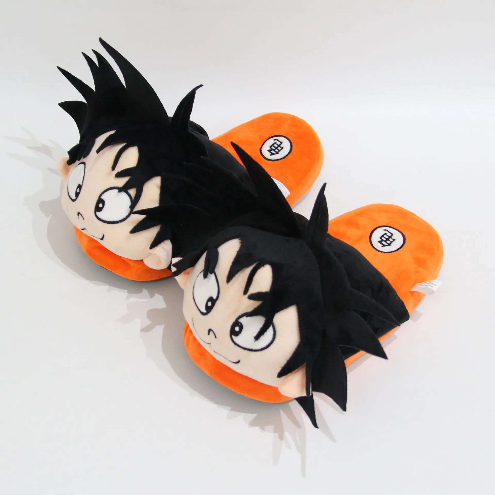 (Wholesale) Japanese Anime DBZ Goku Plush Slippers, Goku Indoor Slippers, Stuffed Goku slippers for indoor