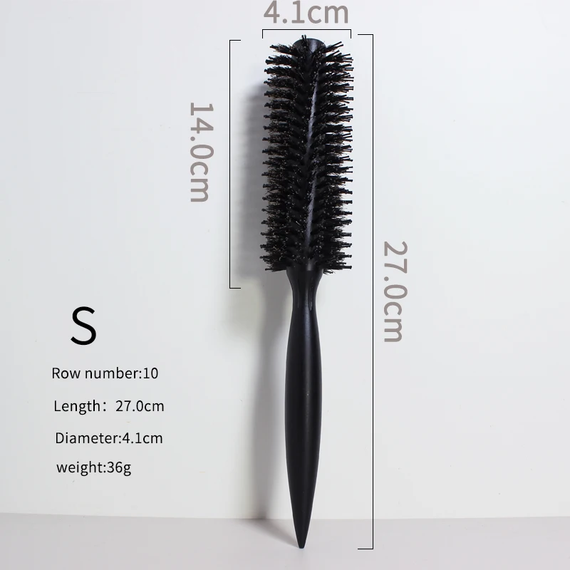 new product ideas 2023 Wholesale Salon Custom Bristle nylon teeth Lotus wooden comb Brush curly wooden round hair brush tool