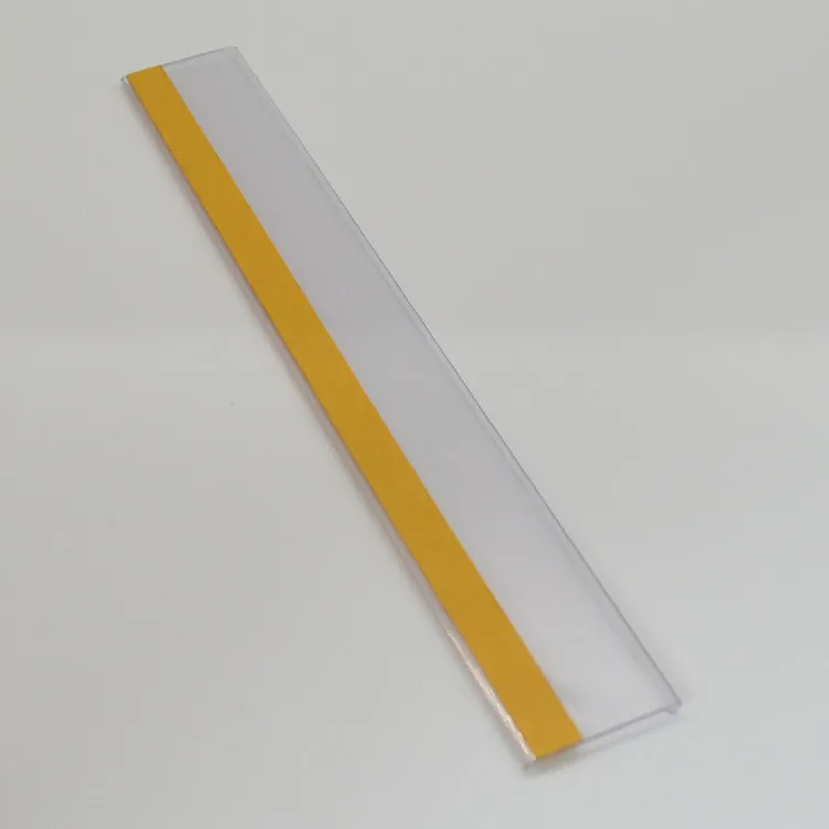 adhesive pvc plastic label holder strip for supermarket shelf