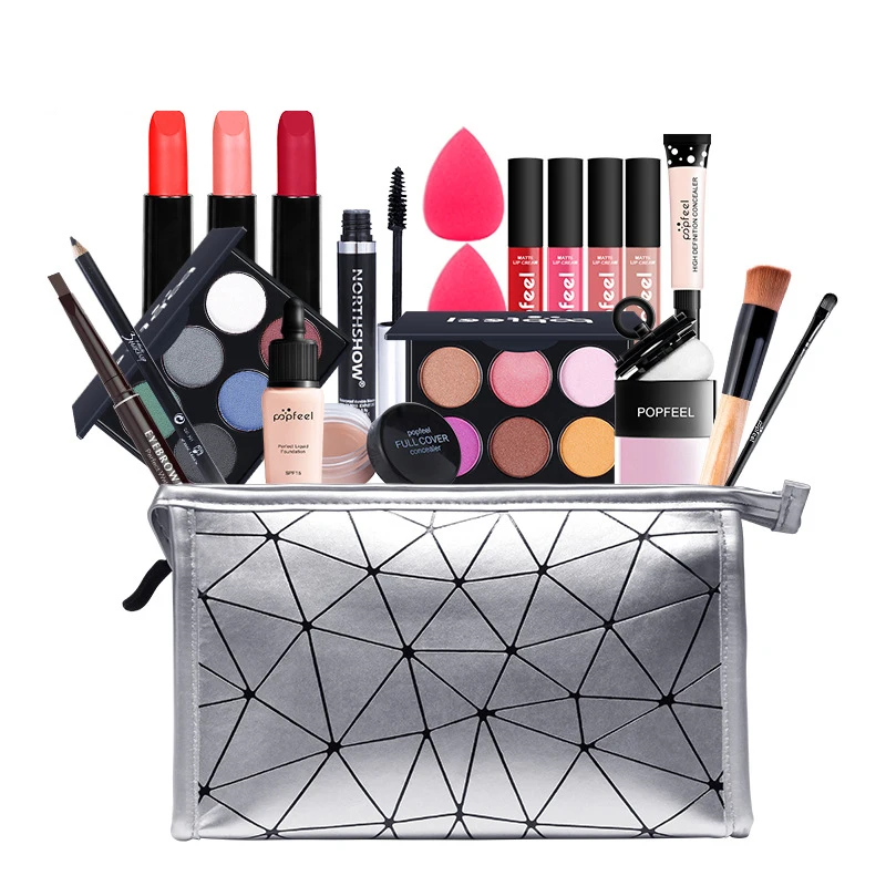 Wholesale POPFEEL full set of cosmetics for women light makeup beginner makeup combination set