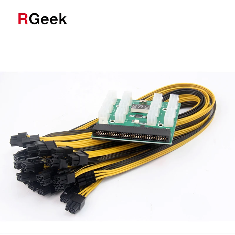  RGEEK 50 см 6 Pin Кабели GPU кабели серверный компьютерный переключатель мощности преобразователь коммутационная плата адаптера для струйного принтера HP Блок