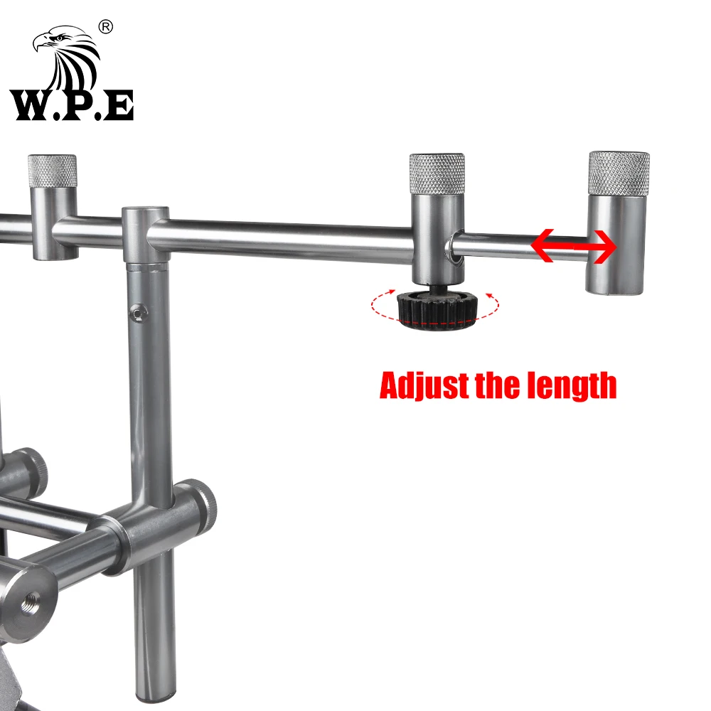 W.P.E 25*90cm Carp Fishing Rod Pod Holder Adjustable Retractable Pole Telescopic Folding Stand Bracket Accessories Tackle