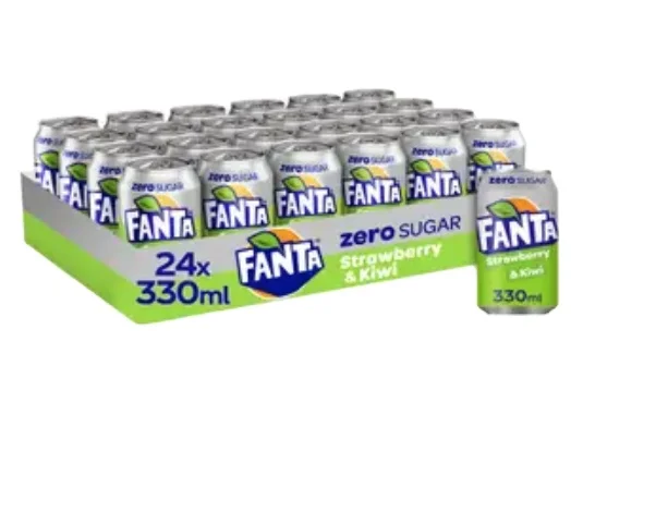 Fanta Orange 24 x 330ml Coca Cola & Fanta Bundle Carbonated Water Sugar Orange Juice